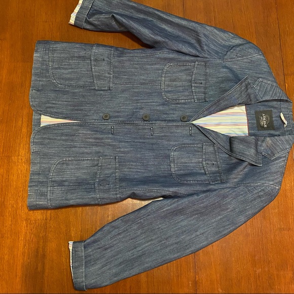 COPY - Aolige men's club dark blue jeans blazer size 44 from Italy 💙 - Picture 2 of 11